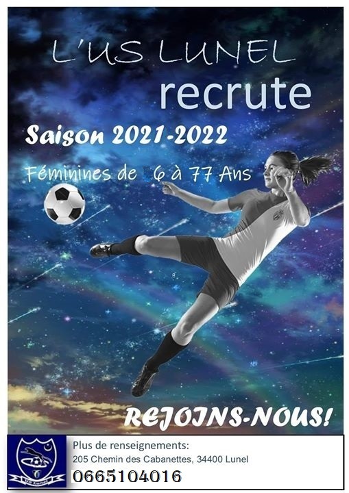 LES FEMININES RECRUTENT saison 2021/2022 !