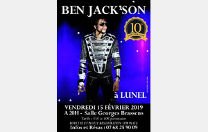 SPECTACLE BEN JACK'SON  DU 15 FEVRIER